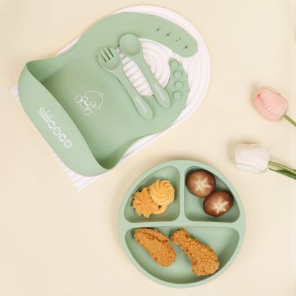 Picture of silicoco brand spot children's baby complementary food tableware