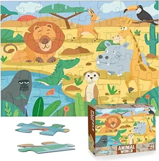 Picture of Children's jigsaw Puzzle gift box packs toys for boys and girls aged 3 to 6